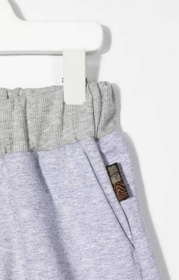 Roberto Cavalli Junior Trainingsshorts met logopatch Grijs