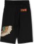 Roberto Cavalli Junior Trainingsshorts met vleugelpatch Zwart - Thumbnail 2