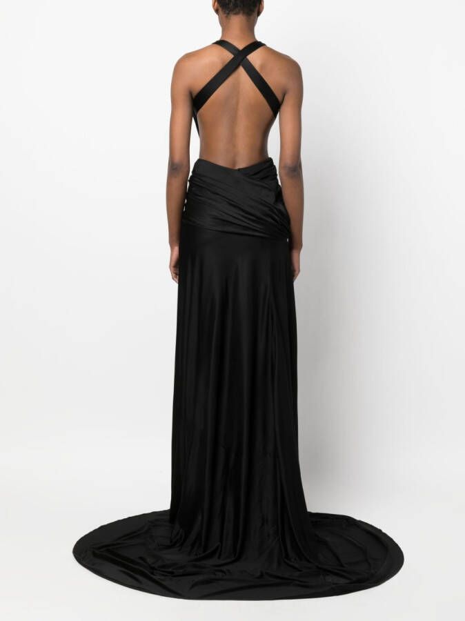 Roberto Cavalli Jurk met broche detail Zwart
