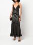 Roberto Cavalli Jurk met krokodillenleer-effect Zwart - Thumbnail 2
