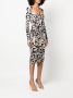 Roberto Cavalli Jurk met luipaardprint Beige - Thumbnail 3