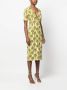 Roberto Cavalli Jurk met palmboomprint Beige - Thumbnail 3