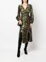 Roberto Cavalli Jurk met slangenprint Beige - Thumbnail 2