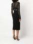 Roberto Cavalli Jurk met vlak van kant Zwart - Thumbnail 4