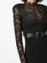 Roberto Cavalli Jurk met vlak van kant Zwart - Thumbnail 5