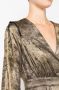 Roberto Cavalli Fluwelen wikkeljurk Goud - Thumbnail 5