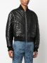 Roberto Cavalli Leren bomberjack Zwart - Thumbnail 3