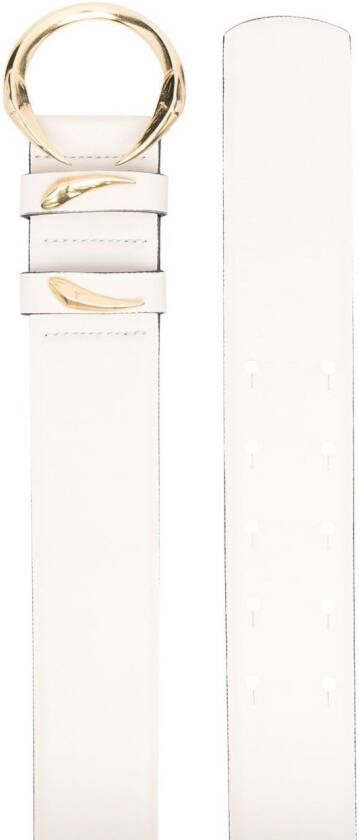Roberto Cavalli Leren riem Wit