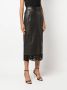 Roberto Cavalli Leren rok Zwart - Thumbnail 3