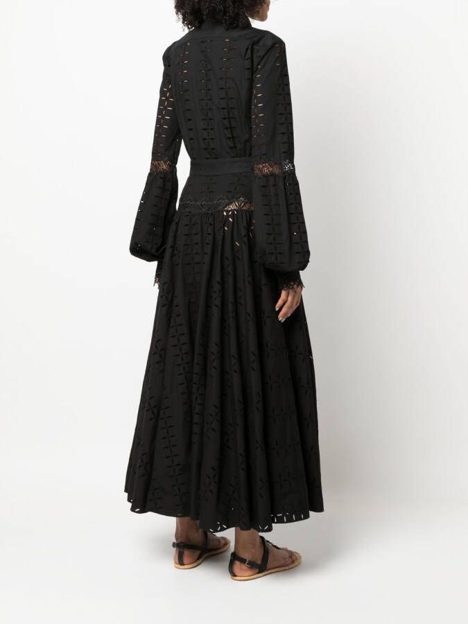 Roberto Cavalli Maxi-jurk met kant Zwart