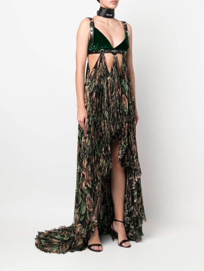 Roberto Cavalli Maxi-jurk met patroon Beige