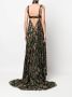 Roberto Cavalli Maxi-jurk met patroon Beige - Thumbnail 4