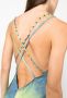 Roberto Cavalli Maxi-jurk met tie-dye print Groen - Thumbnail 5