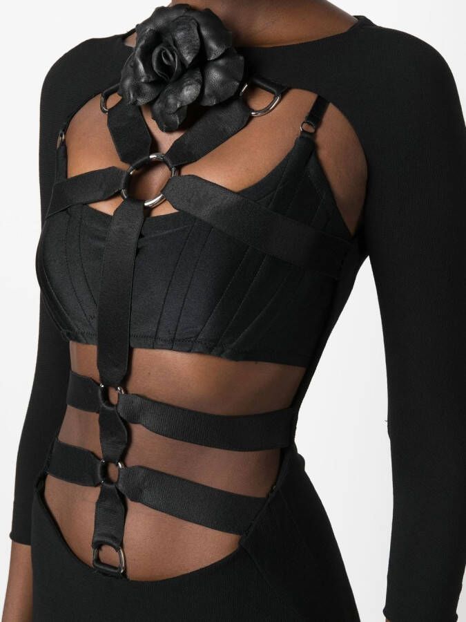 Roberto Cavalli Maxi-jurk met uitgesneden detail Zwart