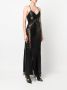 Roberto Cavalli Midi-jurk met afwerking van kant Zwart - Thumbnail 3