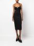 Roberto Cavalli Midi-jurk met detail Zwart - Thumbnail 2