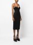 Roberto Cavalli Midi-jurk met detail Zwart - Thumbnail 3