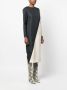 Roberto Cavalli Midi-jurk met diagonale streep Zwart - Thumbnail 3