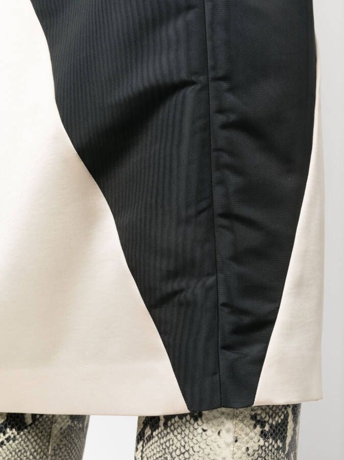 Roberto Cavalli Midi-jurk met diagonale streep Zwart