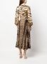 Roberto Cavalli Midi-jurk met dierenprint Beige - Thumbnail 4