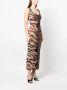 Roberto Cavalli Midi-jurk met dierenprint Roze - Thumbnail 2