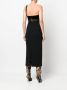 Roberto Cavalli Midi-jurk met gespdetail Zwart - Thumbnail 4