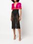 Roberto Cavalli Midi-jurk met korte mouwen Roze - Thumbnail 2