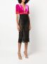 Roberto Cavalli Midi-jurk met korte mouwen Roze - Thumbnail 3