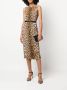 Roberto Cavalli Midi-jurk met luipaardprint Beige - Thumbnail 2