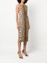 Roberto Cavalli Midi-jurk met luipaardprint Beige - Thumbnail 3