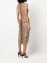 Roberto Cavalli Midi-jurk met luipaardprint Beige - Thumbnail 4