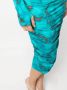 Roberto Cavalli Midi-jurk met marmerprint Blauw - Thumbnail 5