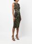 Roberto Cavalli Midi-jurk met slangenprint Beige - Thumbnail 3