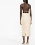 Roberto Cavalli Midi-kokerrok met jacquard Beige - Thumbnail 4
