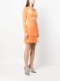 Roberto Cavalli Mini-jurk met ruches Oranje - Thumbnail 3