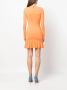 Roberto Cavalli Mini-jurk met ruches Oranje - Thumbnail 4