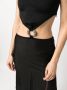 Roberto Cavalli Mini-jurk verfraaid met ring Zwart - Thumbnail 5