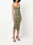 Roberto Cavalli Mouwloze midi-jurk Beige - Thumbnail 3