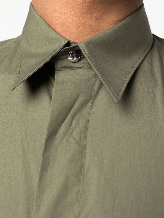 Roberto Cavalli Overhemd met geborduurd logo Groen