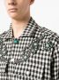 Roberto Cavalli Overhemd met gingham ruit Zwart - Thumbnail 5