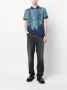 Roberto Cavalli Overhemd met luipaardprint Blauw - Thumbnail 2