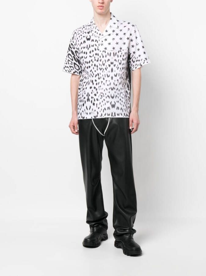 Roberto Cavalli Overhemd met print Wit