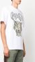Roberto Cavalli T-shirt met panterprint Wit - Thumbnail 3