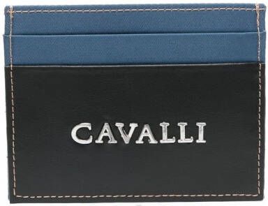 Roberto Cavalli Pasjeshouder met dierenprint Blauw