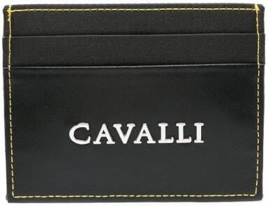 Roberto Cavalli Pasjeshouder met logoprint Zwart