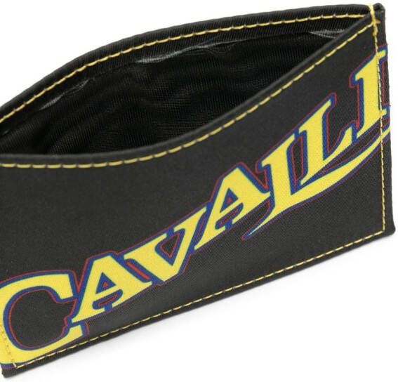Roberto Cavalli Pasjeshouder met logoprint Zwart