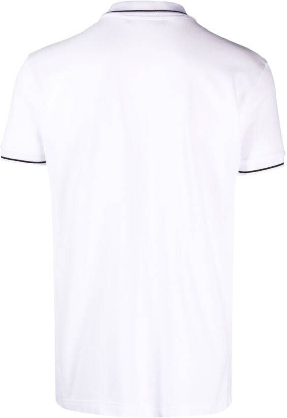 Roberto Cavalli Poloshirt met geborduurd logo Wit