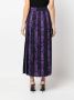 Roberto Cavalli Maxi-rok met pythonprint Paars - Thumbnail 4