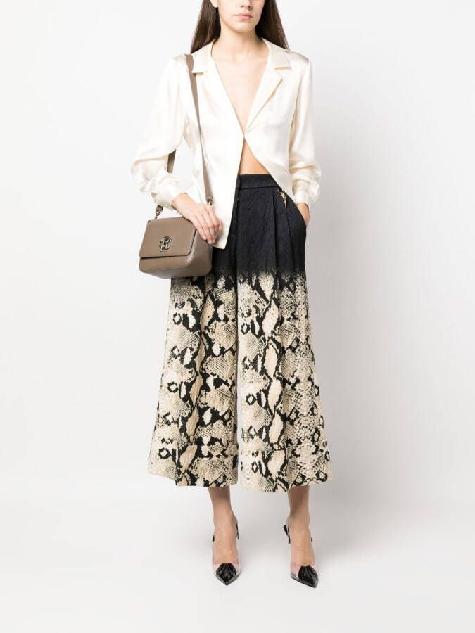 Roberto Cavalli Broek met wijde pijpen Zwart