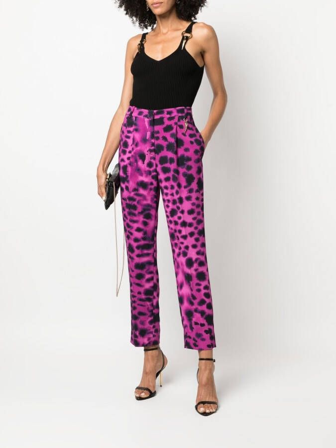 Roberto Cavalli Ribgebreide tanktop Zwart